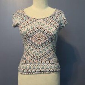 SOLD The Limited Geometric Pattern T Shirt Sz XS